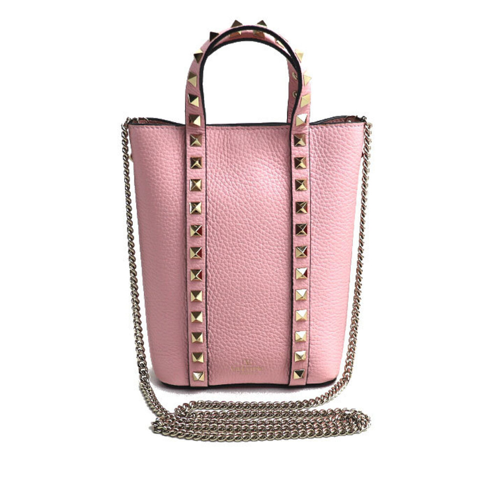 VALENTINO Rockstud Handbag, Pink, 2W0P0X90VSH, Women's